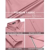 image:imageCOOFANDY Mens Casual Button Down Shirt Untucked Long Sleeve Stretch Denim Dress ShirtPurple Red