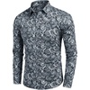 image:imageCOOFANDY Mens Casual Button Down Shirts Stretch Short Sleeve Business Dress Shirt with PocketPattern 2