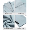 image:imageCOOFANDY Mens Casual Knit Blazer Two Button Lightweight Sport Coats Suit JacketLight Blue