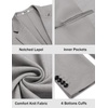 image:imageCOOFANDY Mens Casual Knit Blazer Two Button Lightweight Sport Coats Suit JacketLight Grey