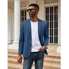 image:imageCOOFANDY Mens Casual Knit Blazer Two Button Lightweight Sport Coats Suit JacketRoyal Blue