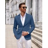 image:imageCOOFANDY Mens Casual Knit Blazer Two Button Lightweight Sport Coats Suit JacketRoyal Blue