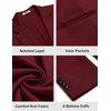 image:imageCOOFANDY Mens Casual Knit Blazer Two Button Lightweight Sport Coats Suit JacketWine Red