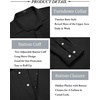 image:imageCOOFANDY Mens Casual Shirt Long Sleeve Casual Button Down Shirt for Men Summer Beach Wedding ShirtBlack