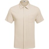image:imageCOOFANDY Mens Casual Textured Short Sleeve Button Down Summer Beach ShirtBeige