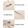 image:imageCOOFANDY Mens Casual Textured Short Sleeve Button Down Summer Beach ShirtBeige
