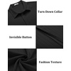 image:imageCOOFANDY Mens Casual Textured Short Sleeve Button Down Summer Beach ShirtBlack