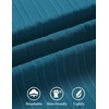 image:imageCOOFANDY Mens Casual Textured Short Sleeve Button Down Summer Beach ShirtLake Blue