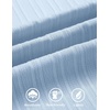 image:imageCOOFANDY Mens Casual Textured Short Sleeve Button Down Summer Beach ShirtLight Blue