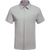 image:imageCOOFANDY Mens Casual Textured Short Sleeve Button Down Summer Beach ShirtLight Gray