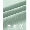 image:imageCOOFANDY Mens Casual Textured Short Sleeve Button Down Summer Beach ShirtLight Green