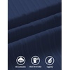 image:imageCOOFANDY Mens Casual Textured Short Sleeve Button Down Summer Beach ShirtNavy Blue