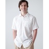 image:imageCOOFANDY Mens Casual Textured Short Sleeve Button Down Summer Beach ShirtWhite