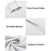 image:imageCOOFANDY Mens Casual Textured Short Sleeve Button Down Summer Beach ShirtWhite