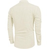 image:imageCOOFANDY Mens Cotton Linen Henley TShirt Long Sleeve Hippie Casual Beach TShirtsBeige