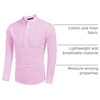 image:imageCOOFANDY Mens Cotton Linen Henley TShirt Long Sleeve Hippie Casual Beach TShirtsPink