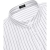 image:imageCOOFANDY Mens Cotton Linen Henley TShirt Long Sleeve Hippie Casual Beach TShirtsWhite Striped