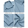 image:imageCOOFANDY Mens Cuban Guayabera Shirt Casual Button Down Shirts Long Sleeve Summer Beach ShirtsBlue