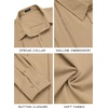 image:imageCOOFANDY Mens Cuban Guayabera Shirt Casual Button Down Shirts Long Sleeve Summer Beach ShirtsDark Khaki