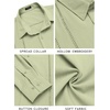 image:imageCOOFANDY Mens Cuban Guayabera Shirt Casual Button Down Shirts Long Sleeve Summer Beach ShirtsLight Green
