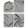 image:imageCOOFANDY Mens Cuban Guayabera Shirt Casual Button Down Shirts Long Sleeve Summer Beach ShirtsLight Grey