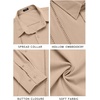 image:imageCOOFANDY Mens Cuban Guayabera Shirt Casual Button Down Shirts Long Sleeve Summer Beach ShirtsLight Khaki