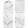 image:imageCOOFANDY Mens Cuban Guayabera Shirt Long Sleeve Casual Button Down Shirts Beach Linen Shirt White