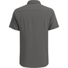 image:imageCOOFANDY Mens Cuban Guayabera Shirt Short Sleeve Button Down Shirts Casual Summer Beach Linen ShirtsDark Grey