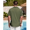 image:imageCOOFANDY Mens Cuban Guayabera Shirt Summer Beach Vacation Shirt Casual Short Sleeve Button Down Resort WearChive