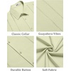 image:imageCOOFANDY Mens Cuban Guayabera Shirt Summer Beach Vacation Shirt Casual Short Sleeve Button Down Resort WearSea Foam
