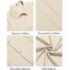 image:imageCOOFANDY Mens Cuban Guayabera Shirt Summer Beach Vacation Shirt Casual Short Sleeve Button Down Resort WearVanilla Ice