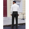 image:imageCOOFANDY Mens Dress Pants Regular Fit Flat Front Pant Expandable Waist Casual SlacksBlack