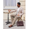 image:imageCOOFANDY Mens Dress Pants Regular Fit Flat Front Pant Expandable Waist Casual SlacksKhaki