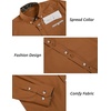 image:imageCOOFANDY Mens Dress Shirt Long Sleeve Casual Button Down Paisley Shirts Party Wedding Dress ShirtBrown