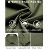 image:imageCOOFANDY Mens Dress Shirts Wrinkle Free Long Sleeve Button Down Shirts Formal Business ShirtArmy Green