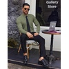 image:imageCOOFANDY Mens Dress Shirts Wrinkle Free Long Sleeve Button Down Shirts Formal Business ShirtArmy Green