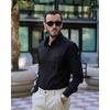 image:imageCOOFANDY Mens Dress Shirts Wrinkle Free Long Sleeve Button Down Shirts Formal Business ShirtBlack