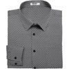 image:imageCOOFANDY Mens Dress Shirts Wrinkle Free Long Sleeve Button Down Shirts Formal Business ShirtBlack Grey Patterned
