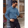 image:imageCOOFANDY Mens Dress Shirts Wrinkle Free Long Sleeve Button Down Shirts Formal Business ShirtBlue