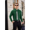 image:imageCOOFANDY Mens Dress Shirts Wrinkle Free Long Sleeve Button Down Shirts Formal Business ShirtDark Green