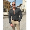 image:imageCOOFANDY Mens Dress Shirts Wrinkle Free Long Sleeve Button Down Shirts Formal Business ShirtDark Grey