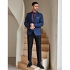 image:imageCOOFANDY Mens Dress Shirts Wrinkle Free Long Sleeve Button Down Shirts Formal Business ShirtDeep Purple