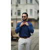 image:imageCOOFANDY Mens Dress Shirts Wrinkle Free Long Sleeve Button Down Shirts Formal Business ShirtDenim Blue