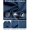 image:imageCOOFANDY Mens Dress Shirts Wrinkle Free Long Sleeve Button Down Shirts Formal Business ShirtDenim Blue
