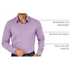 image:imageCOOFANDY Mens Dress Shirts Wrinkle Free Long Sleeve Button Down Shirts Formal Business ShirtLavender