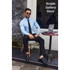 image:imageCOOFANDY Mens Dress Shirts Wrinkle Free Long Sleeve Button Down Shirts Formal Business ShirtLight Blue
