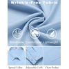image:imageCOOFANDY Mens Dress Shirts Wrinkle Free Long Sleeve Button Down Shirts Formal Business ShirtLight Blue