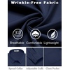 image:imageCOOFANDY Mens Dress Shirts Wrinkle Free Long Sleeve Button Down Shirts Formal Business ShirtNavy Blue
