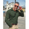 image:imageCOOFANDY Mens Dress Shirts Wrinkle Free Long Sleeve Button Down Shirts Formal Business ShirtOlive Green