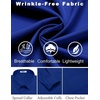 image:imageCOOFANDY Mens Dress Shirts Wrinkle Free Long Sleeve Button Down Shirts Formal Business ShirtRoyal Blue